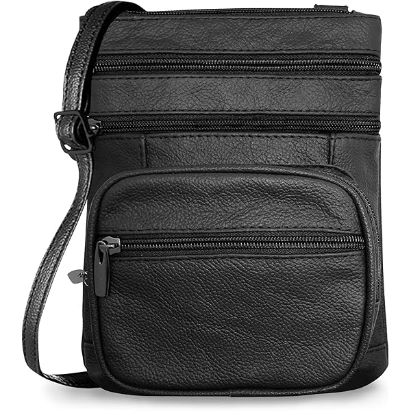 Krediz leather Crossbody Purses for Women, Multi Pocket Crossbody
