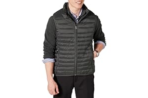 �鶹�� Essentials Mens Lightweight Water-Resistant Packable Puffer Vest
