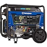 Westinghouse Outdoor Power Equipment WGen9500DF Dual Fuel Portable Generator-9500 Rated 12500 Peak Watts Gas or Propane Power