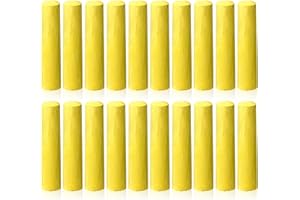 ywmigl 20 Pcs Sidewalk Chalks for Kids Non Toxic Jumbo Chalk for Party Gift Outdoor Art Classroom Play Painting (Yellow)