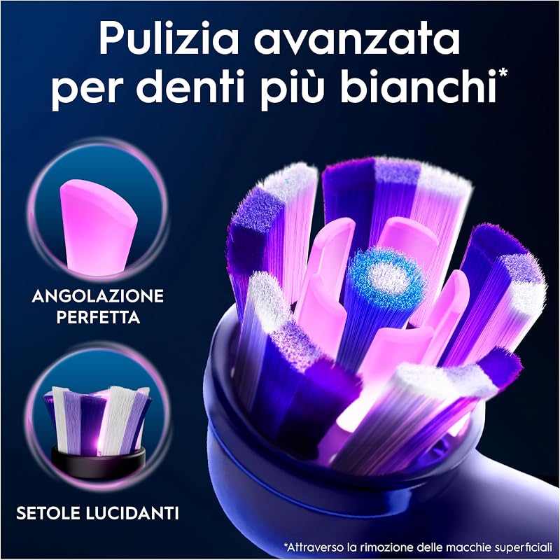 Testine di Ricambio iO Radiant White, Bianche, 8 Ricambi