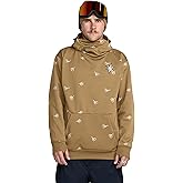 Volcom Men's Hydro Fleece Riding Hoodie – Water-repellent Sweatshirt With Storm Hood & Thumbholes