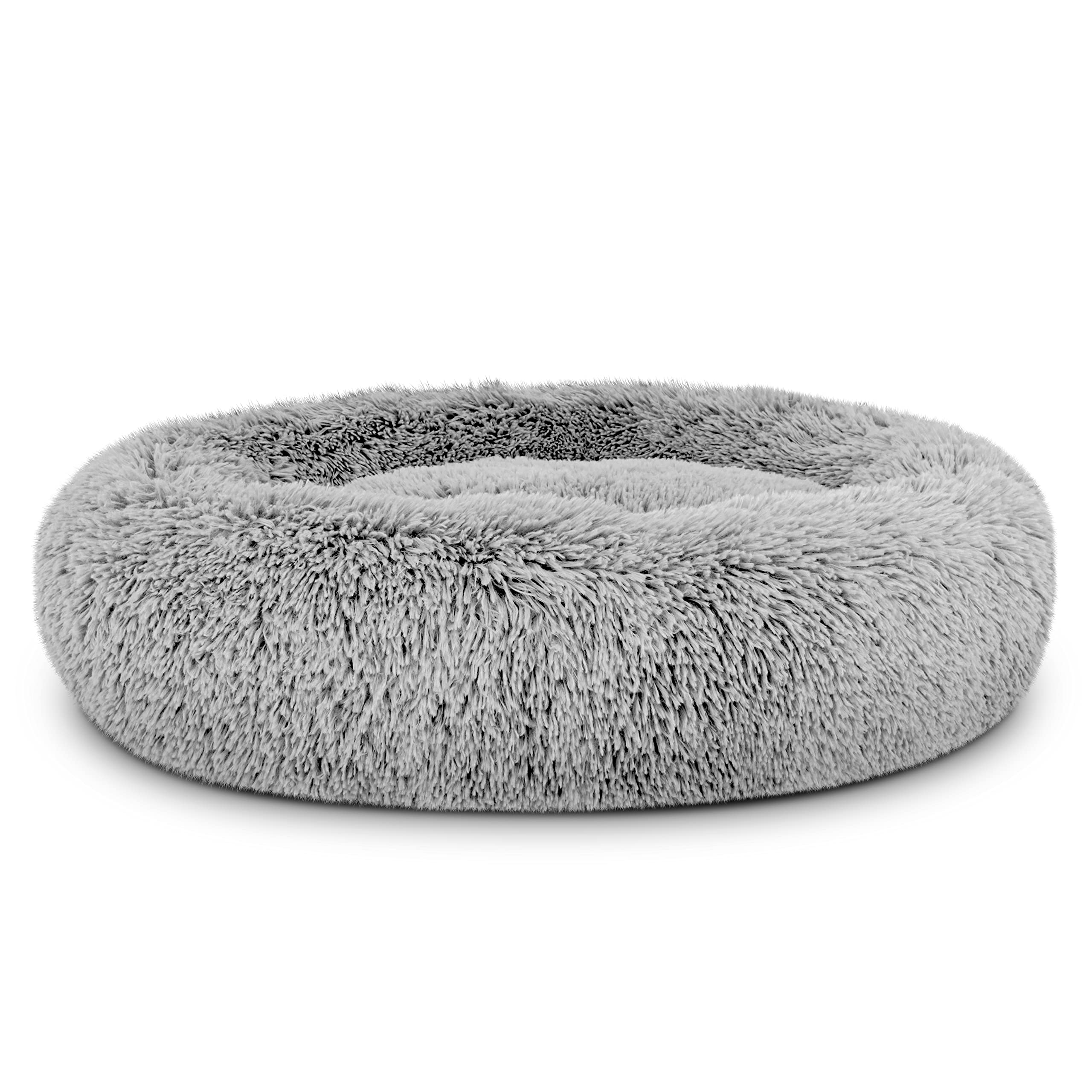 The Dog’s Bed Cover – Replacement Cover, Silver Grey Fur, Medium — image 1