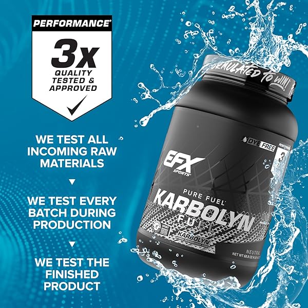 EFX SPORTS KARBOLYN FUEL | FAST-ABSORBING CARBOHYDRATE POWDER | CARB LOAD, SUSTAINED ENERGY, QUICK RECOVERY | STIMULANT FREE | 39 SERVINGS (NEUTRAL)