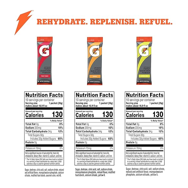GATORADE THIRST QUENCHER POWDER STICKS, 3 FLAVOR VARIETY PACK, (30 PACK)