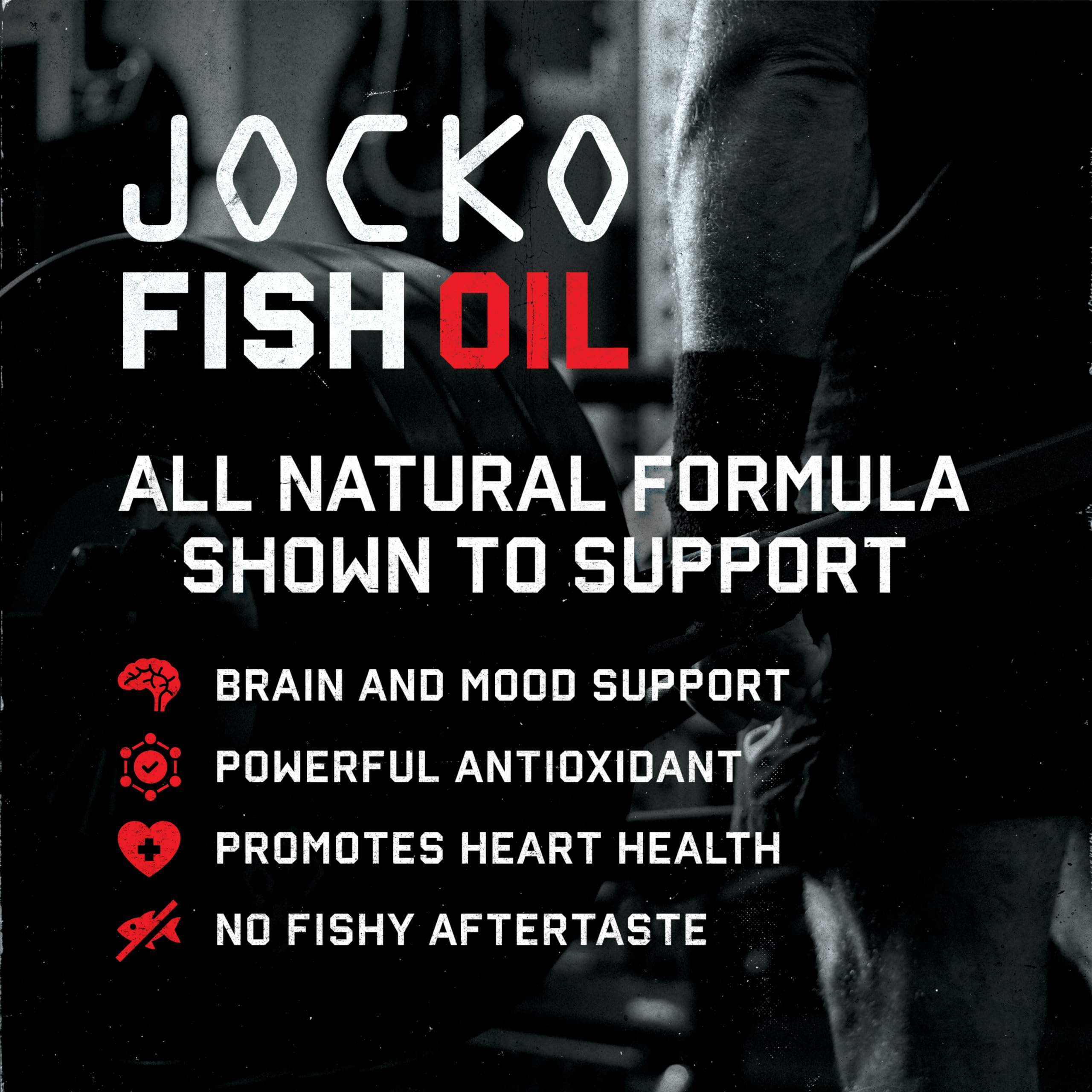 Jocko Fuel Supplements Bundle - Test Booster for Men + Omega 3 Fish Oil (2 Pack) Powerful Antioxidant & Muscle Builder