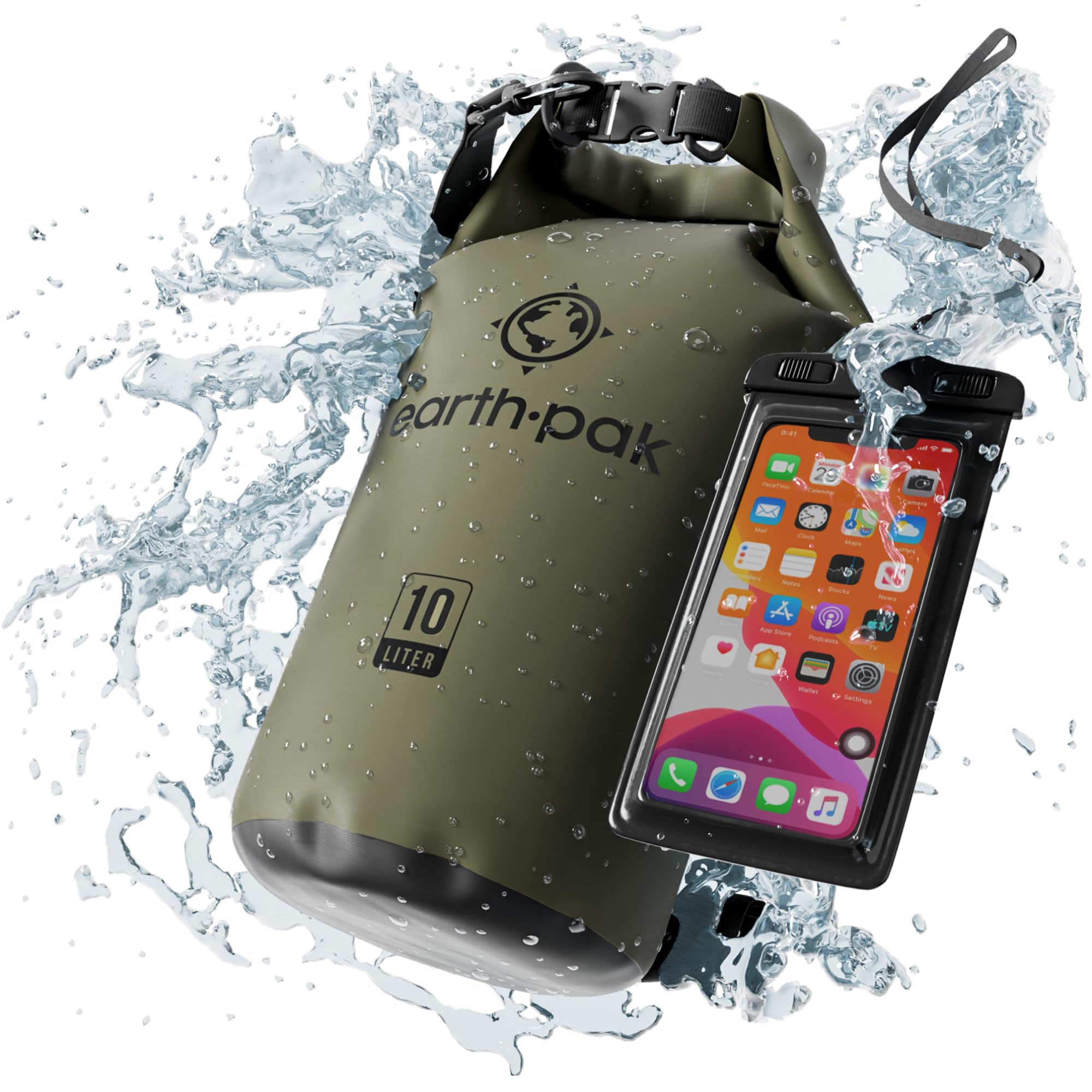 Earth Pak Waterproof Dry Bag - Roll Top Waterproof