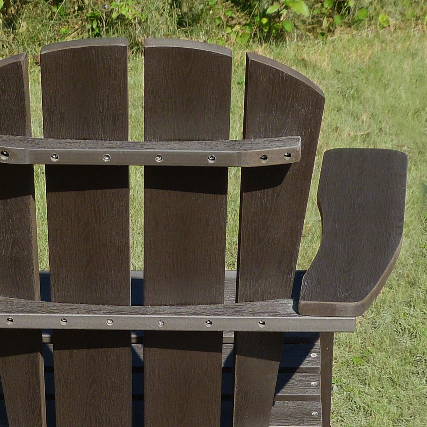 Northbeam Faux Wood Foldable Relaxed Adirondack Chair, Outdoor, Garden, Lawn, Deck Chair, Espresso : Garden & Outdoor
