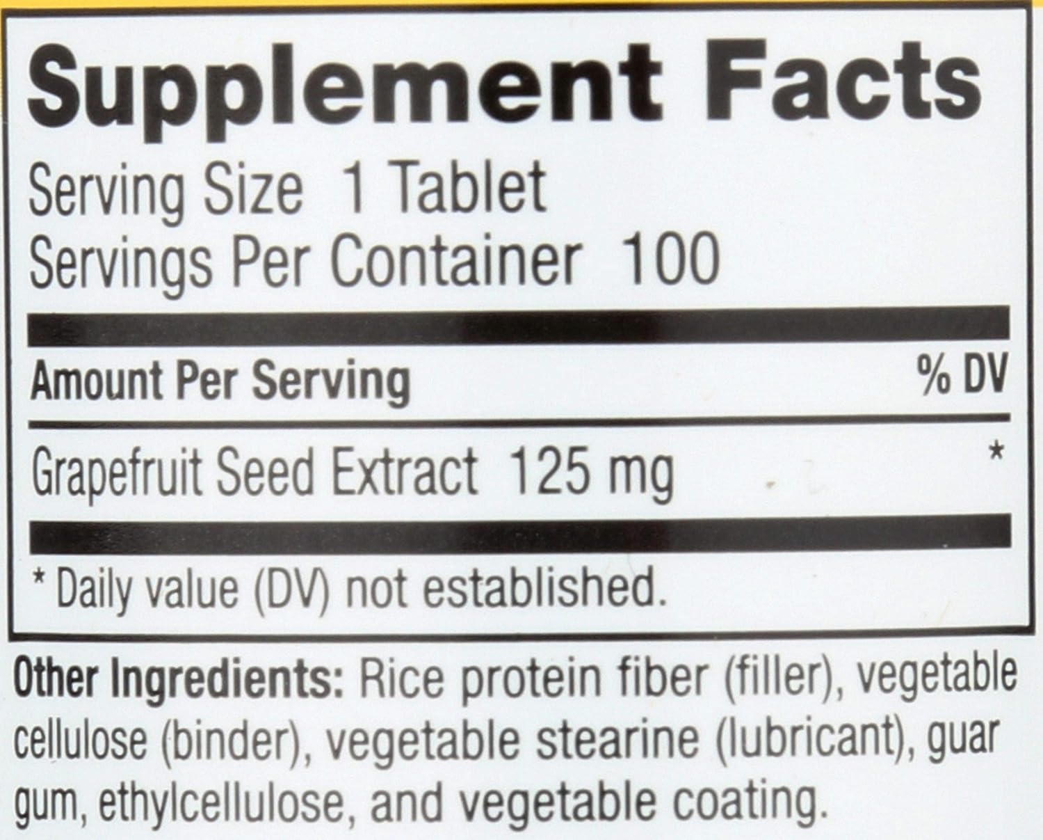 Nutribiotic Gse Tablets, 125 mg, 100 Count: Health & Personal Care