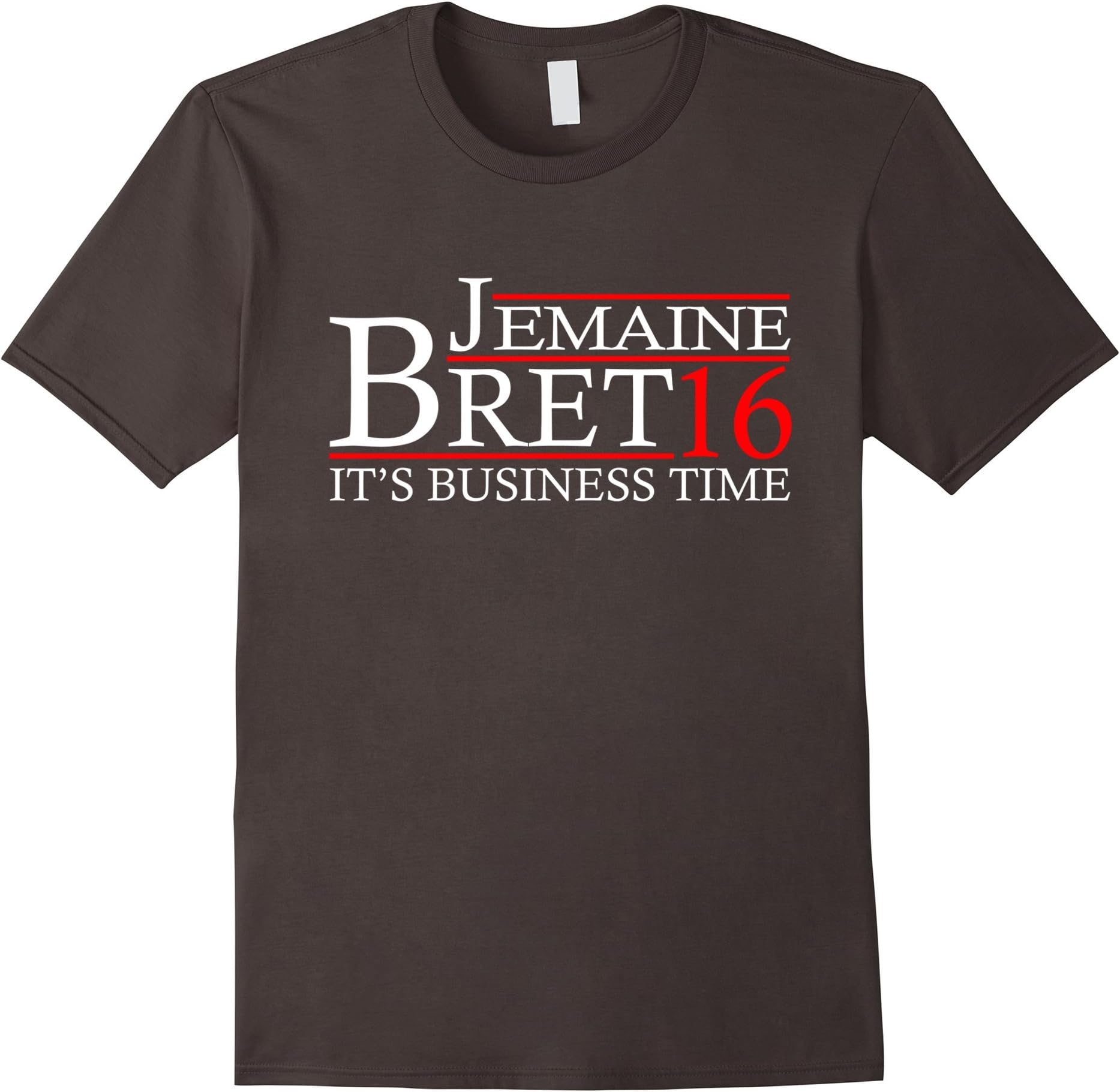 Men's It Is Business Time Jemaine Bret 16 T-Shirt XL Asphalt