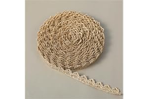 BRUISLARD 10 Yards Gold Heart Lace Trim Sequins Tassel Trims Embroidery Lace Ribbon Metallic Crafts Fabric Trim for Fabric Embroidered Wedding Bridal Party Clothes Accessories