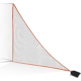 1/2PCS Golf Side Net Attachment for Golf Hitting Nets with Sandbag, 7 * 7FT/7 * 10FT Golf Barrier Side Net,Golf Practice Hitting Net Barrier Net for Golf, Baseball, Hockey, Soccer (Black/Red