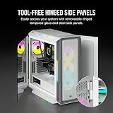 Corsair 5000T RGB White Mid Tower PC Gaming Case Tempered Glass w/ Commander view 8