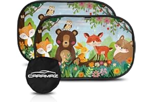 CARAMAZ Car Window Shade for Baby with Certified UV-Protection 2 Pack - 20"x12"