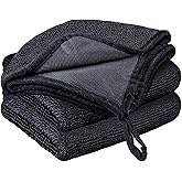 MCSDFN 3 PCS Shiny Bath Drying Towel, Super Absorbent Bath Drying Towels Microfiber Cleaning Cloths for Shower Cars House Kitchen Camping, 15.75 x 23.62 Inch