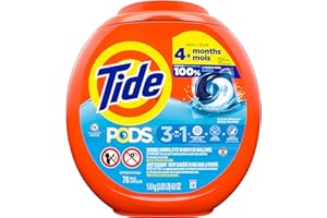 Tide PODS Laundry Detergent Soap Pacs, HE Compatible, Clean Breeze Scent, 76 Count