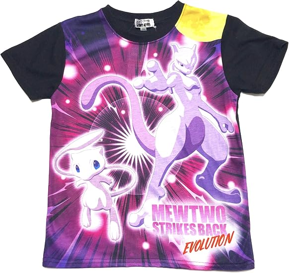 Amazon 150cm ポケモン ミュウツー の逆襲 ミュウ Tシャツ ティーシャツ カットソー 男の子 Tシャツ カットソー 通販