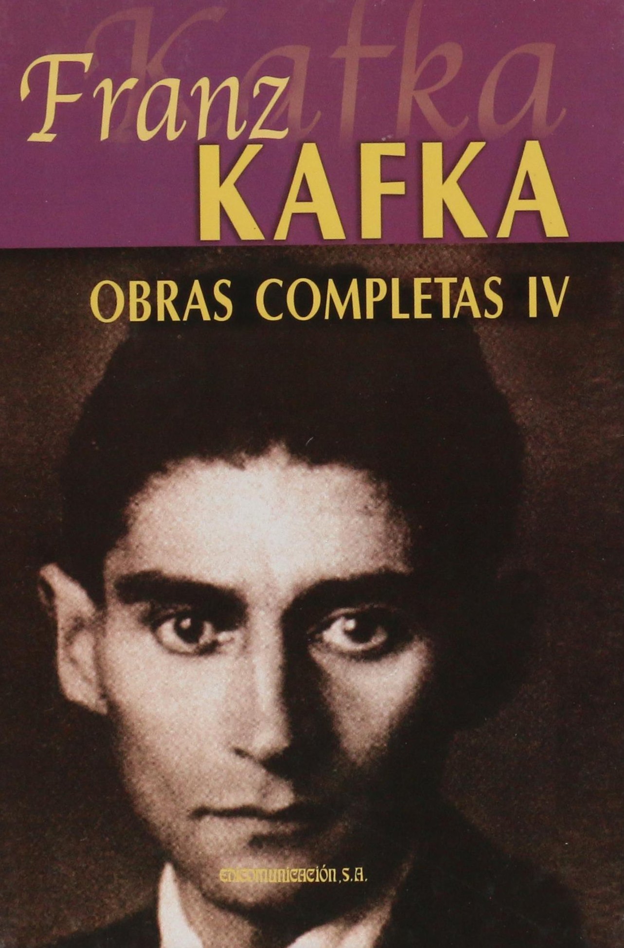 Franz Kafka Obras Completas 4 Tomos Fafka Franz Amazon Es Libros