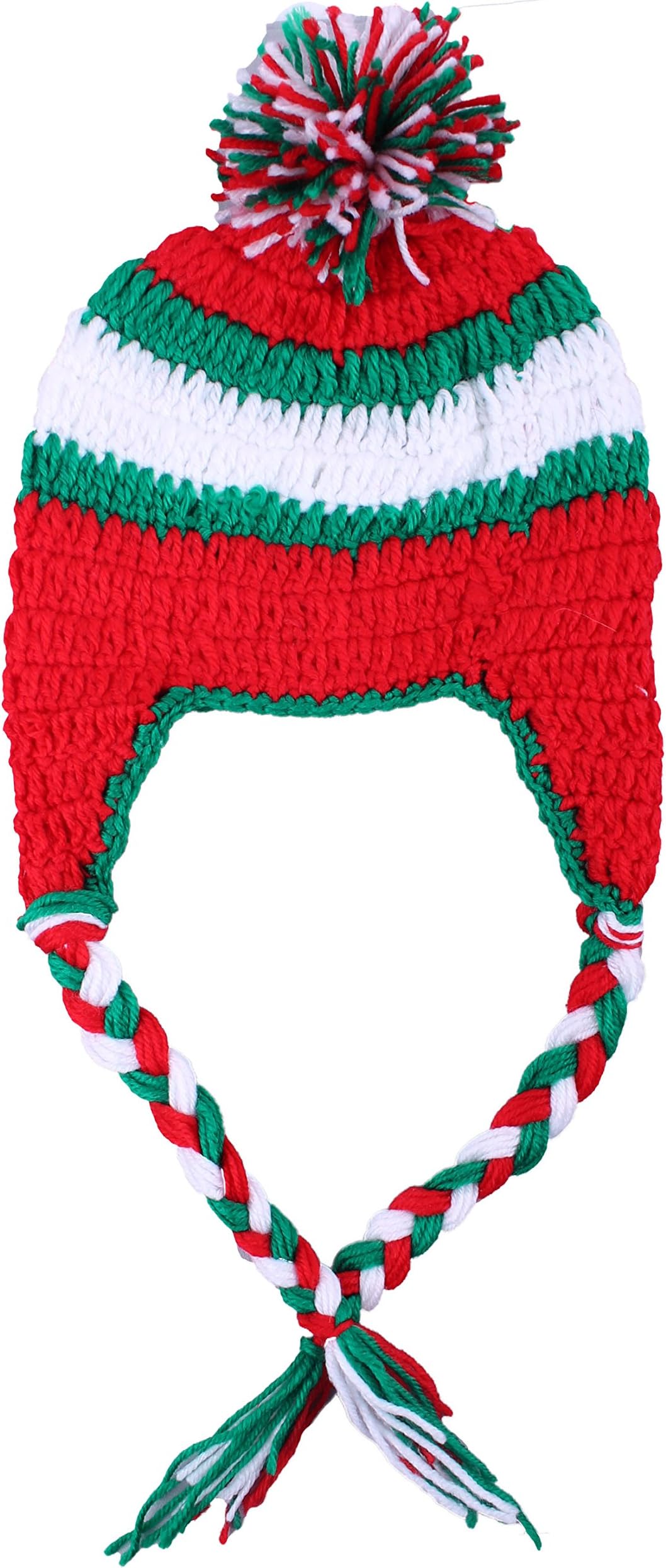 Christmas Crochet Hat with Pom Pom