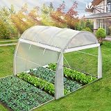 VOUNOT Walk-In Polytunnel Greenhouse 3x2x2m 6m² Roll-Up Sides Door Mesh view 3