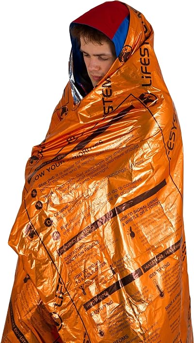 Lifesystems Heatshield Thermal Blanket Unisex Orange One Size UK