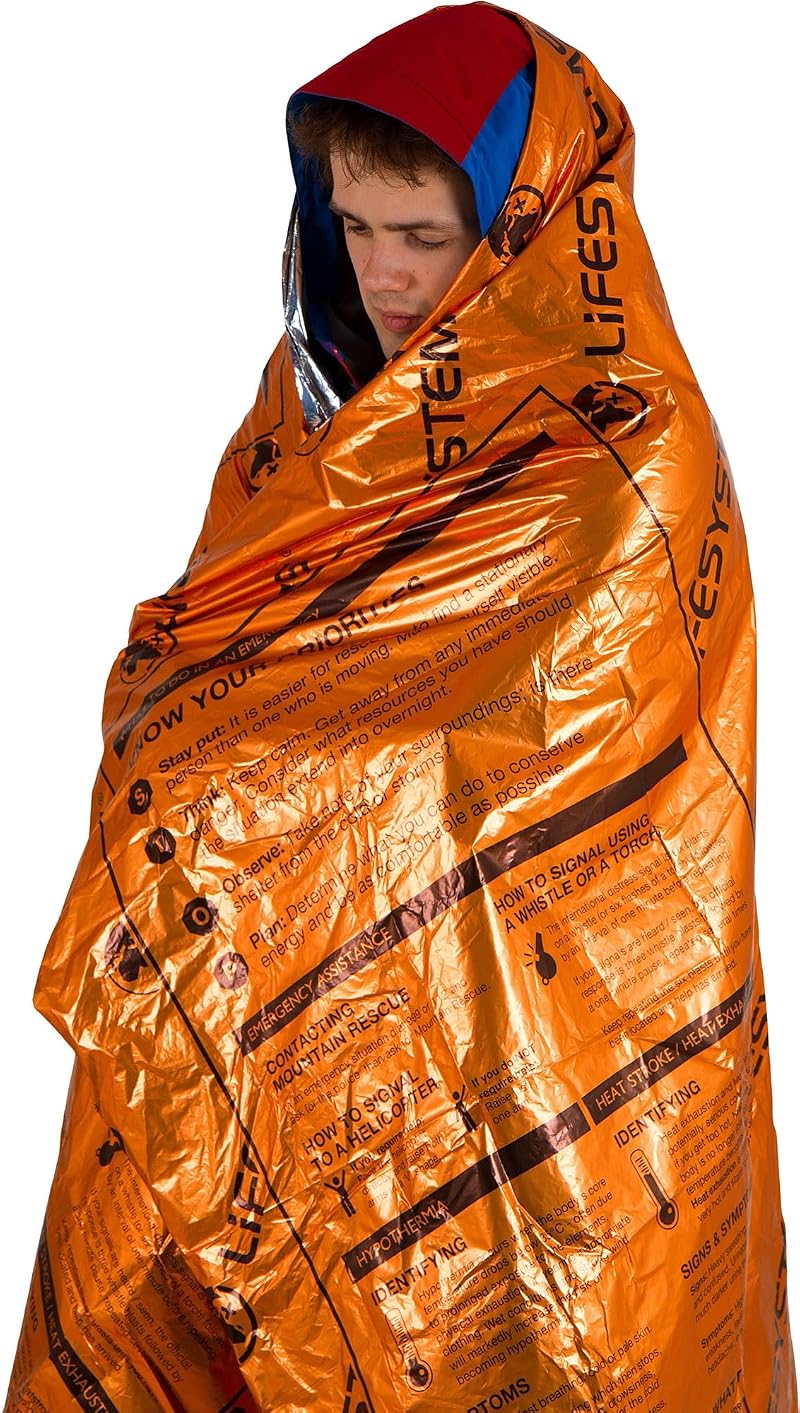 Lifesystems Heatshield Thermal Blanket Unisex Orange One Size UK