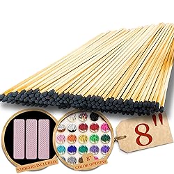 Extra Long 100 Color Safety Matches Bundle