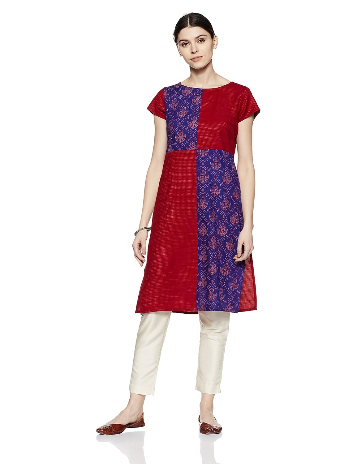 indigo women's straight kurta