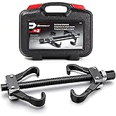 Powerbuilt Strut Coil Spring Compressor Tool Kit, Compress, Remove and Install Vehicle Strut and Coil Springs Set for Vehicles, Storage Case 648628, Black