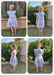 Girl Mermaid Dress Tulle Toddler Blue Swing Bowknot