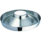 Indipets Extra Heavy Stainless Steel Puppy Saucer with Raised Center