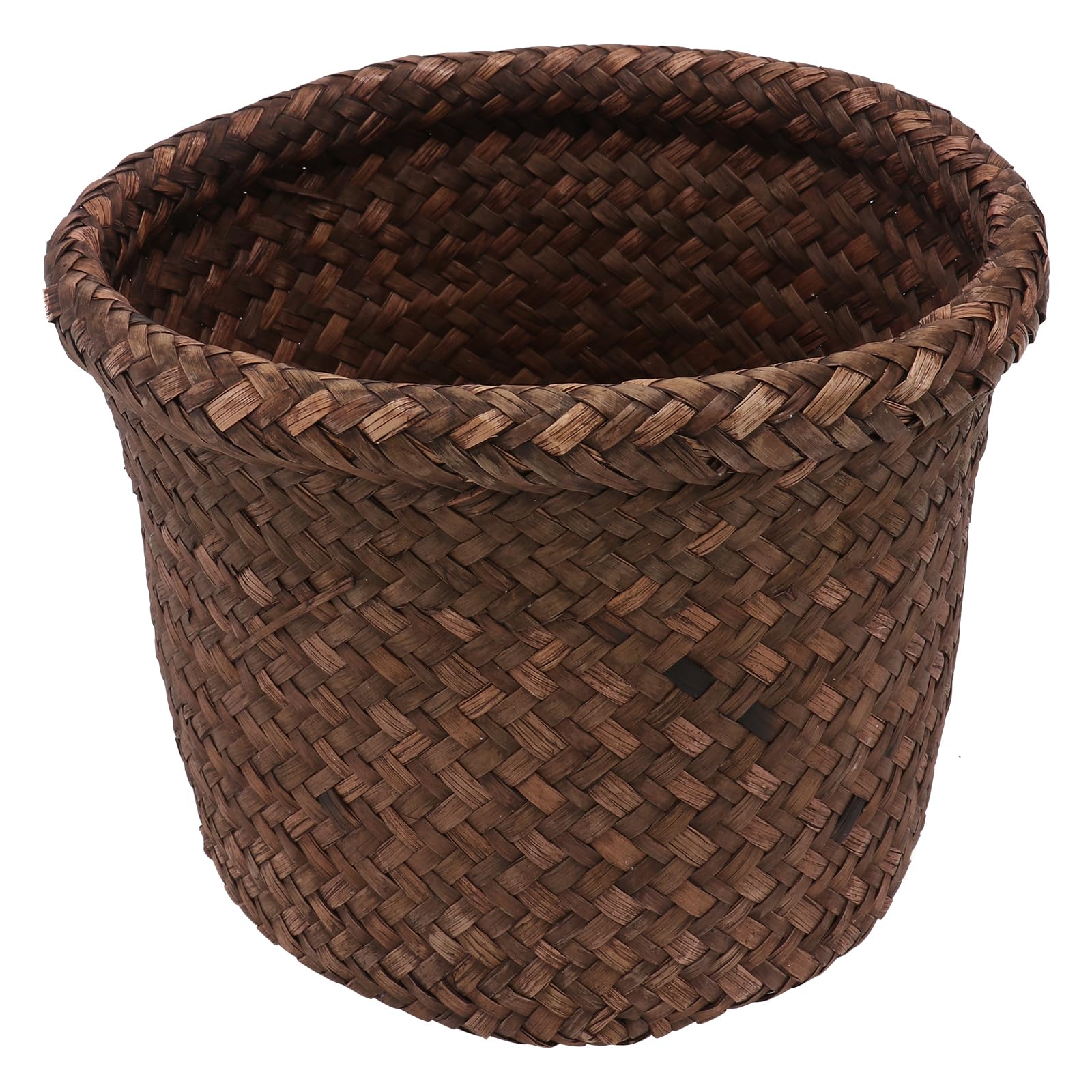 Alipis Seagrass Basket, Woven Plant Pot Indoor & Outdoor, Natural Planter Contianer Basket Rustic Decorative Flower Pot Storage Organizer for, 8.3 x 7.1in