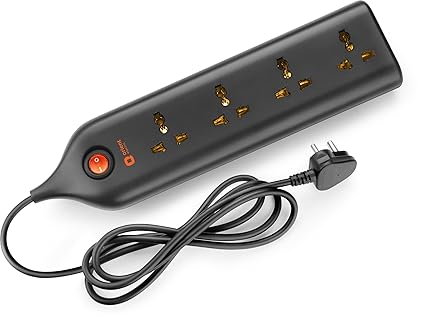 Orient Electric 4 way NP Extension Board (Black)