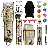 Nose Hair Beard Trimmer for Men, Cordless Professional Hair Clippers and Trimmers Set, Men's Shavers Foil Electric Razors Haircut Grooming Kit, Rechargeable Barber Clippers Set with LCD Display