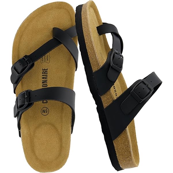 Sandali Donna CUSHIONAIRE Rosanna Ritagliati - Pelle Vegana, Memory Foam, Tacco 6,3 Cm - Comodi E Larghe Disponibili