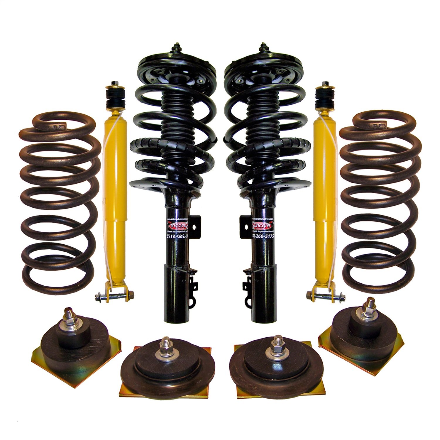 Suncore 38F30KIT Air Suspension Conversion Kit Incl Front Struts Rear