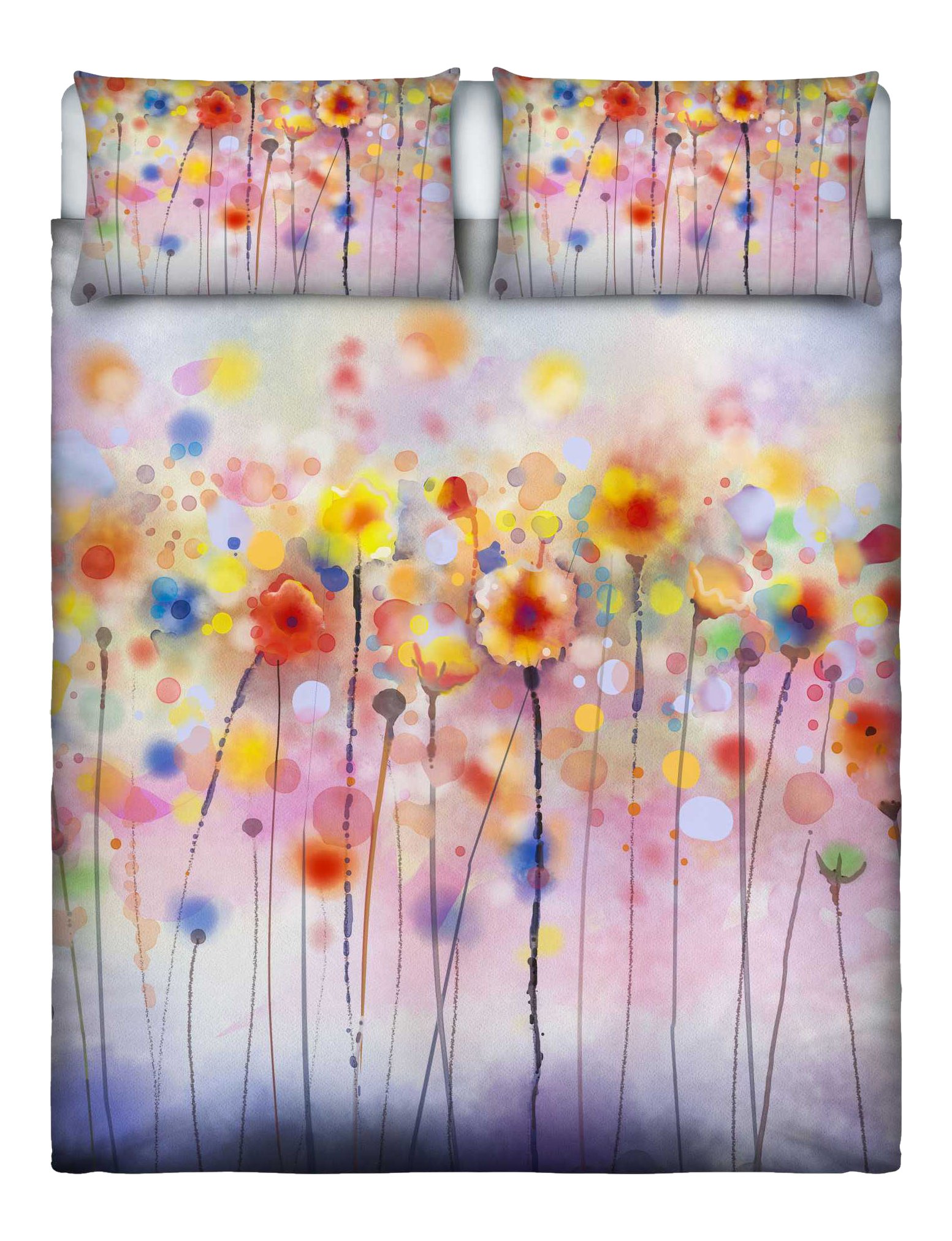 Italian Bed Linen Sogni d'autore Bed linen set (flat sheet 255x300cm + 2 pillowcases 52x82cm with internal flap), SD46, Cotton, DOUBLE