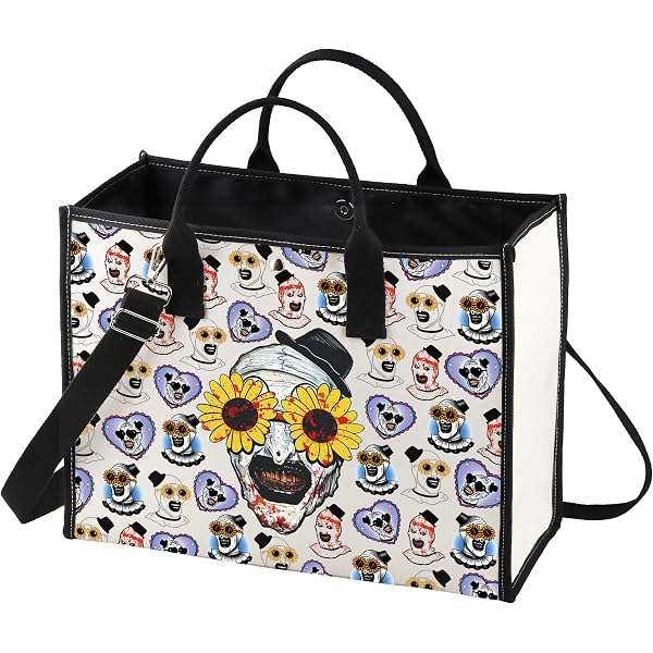 LEVLO Clown-Liebhaber Umhängetasche – 35x38 Cm, Aus Polyester, Perfekt Für Shopping & Reisen