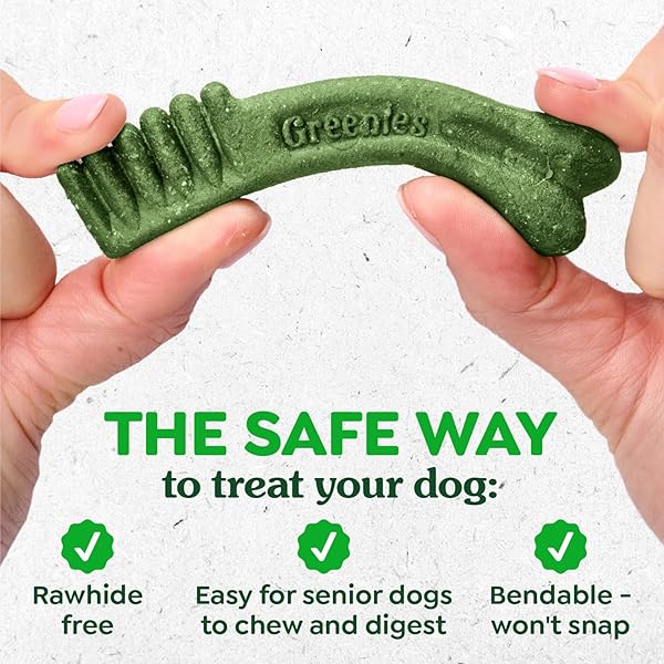 GREENIES DENTAL TREATS FOR DOGS, VETERINARIAN-RECOMMENDED AGING CARE ADULT NATURAL DENTAL DOG TREATS, TEENIE SIZE, 27 OZ. PACK, 96 COUNT