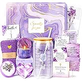 Valentine's Day Gift Christian Gifts For Women Faith - Inspirational Religious Birthday Gifts, Purple Spiritual Baptism Baskets For Mom, Grandma, Wife, Mothers, Friend, Sister,Catholic&Encouragement