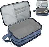 Shanrya Cosmetic Storage Bag Makeup Organizer Dry Wet Separation Vertical view 4