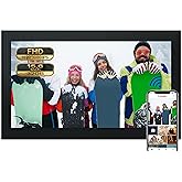 Frameo Digital Picture Frame, 15.6 inch Large Digital Photo Frame WiFi, 1920 * 1080 FHD Touch Screen 32GB Storage、Auto-Rotate、Wall Mountable、Easily Share Photos and Videos, Birthday, Wedding, for Mom