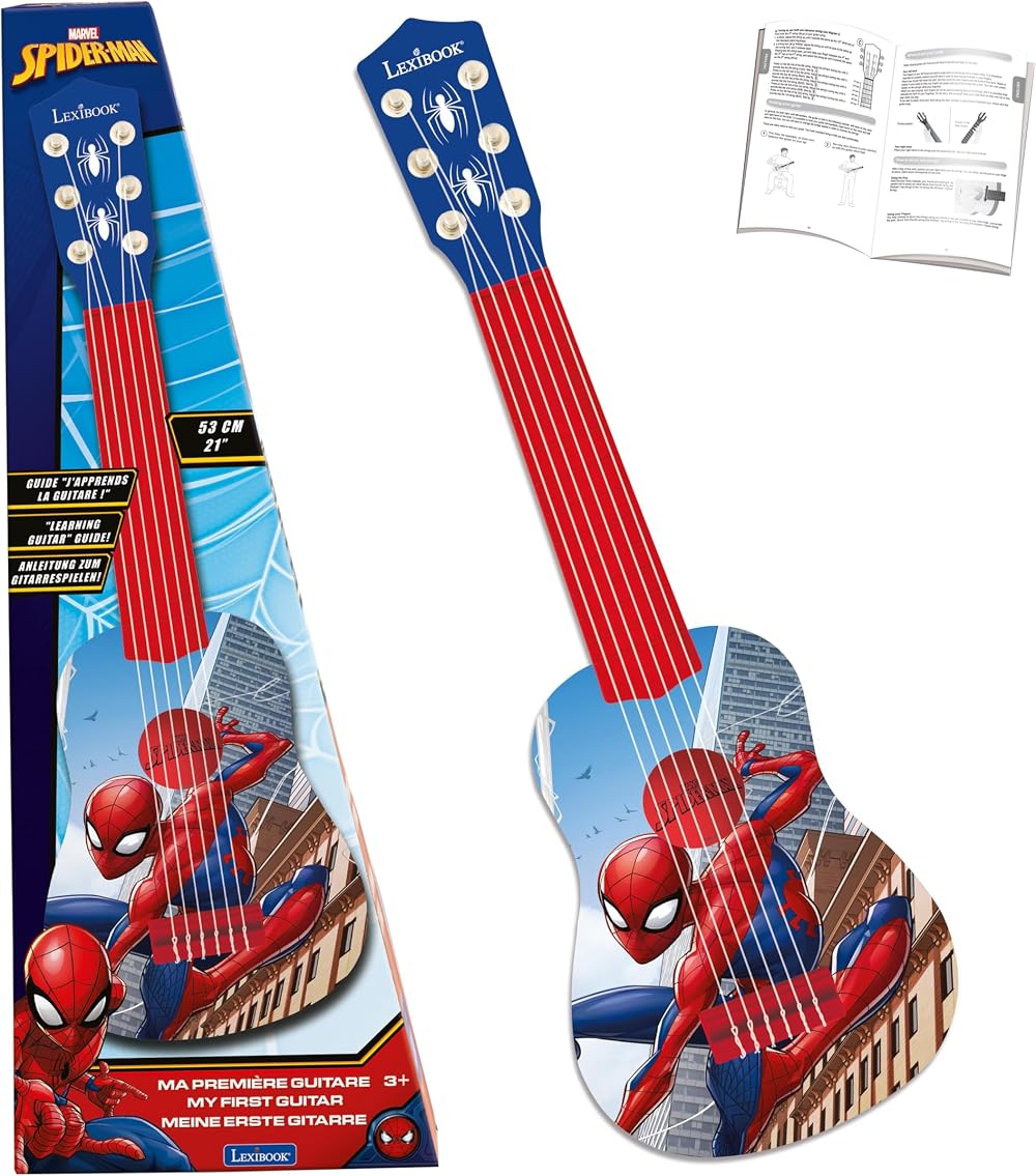 Lexibook Spider-Man First Guitar for Children 21 in 6 Nylon Strings