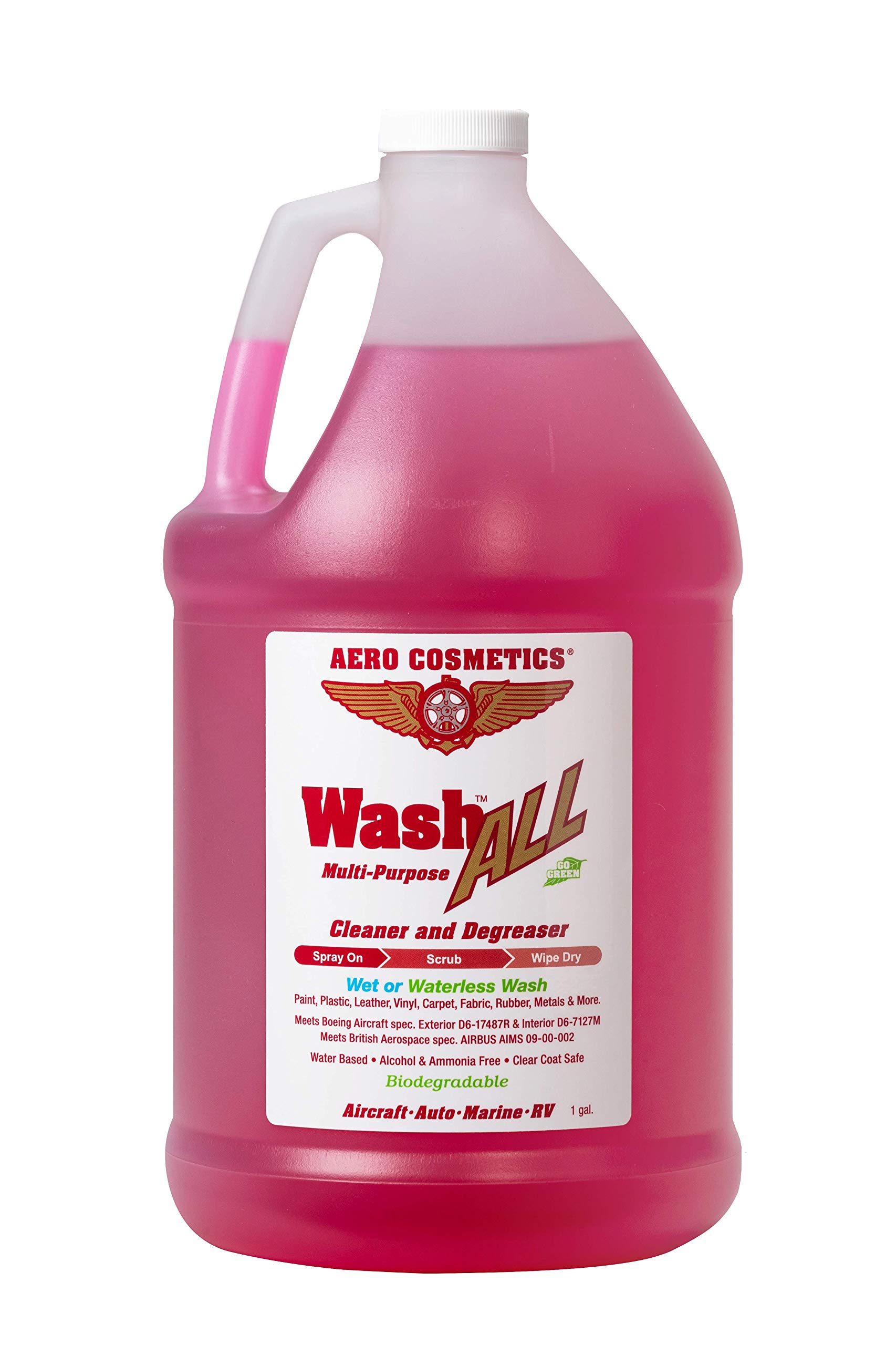 Aero Cosmetics Wash ALL Degreaser, Wet or Waterless Cleaner Degreaser