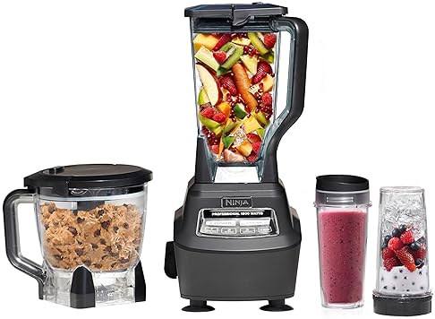 Home & Kitchen - Ninja Mega Kitchen System, 1500W, 72 oz. Full-Size Blender & 8-Cup Food Processor with (2) 16 oz. Cups , Black, BL770