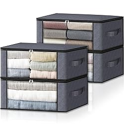 HomeHacks Storage 4-Pack Clothes Organizer Storage