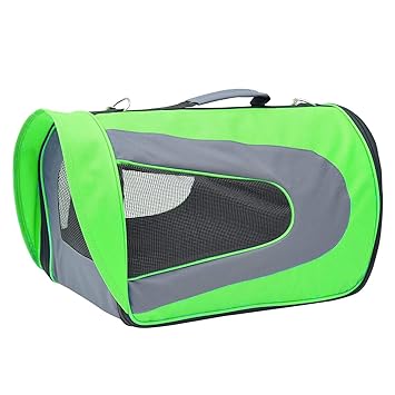 Emily Pets Soft-Sided Airline Approved Pet Travel Carrier for Cats, Small Dogs, Puppies and Pets (Green)