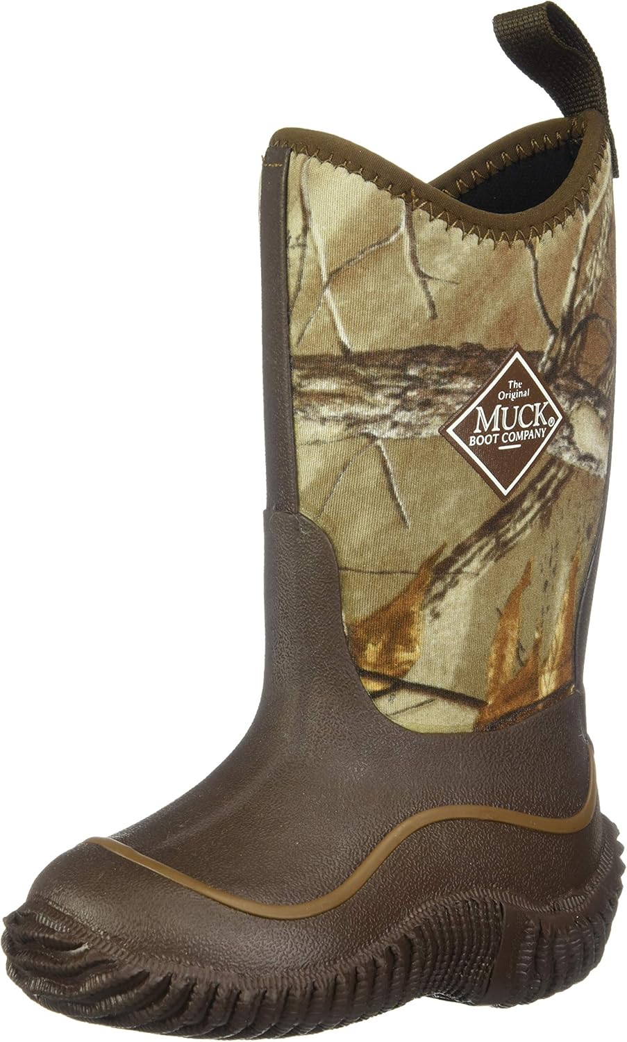  | Muck Hale Multi-Season Kids' Rubber Boots, 7 M US Big Kid, Brown with Realtree XTRA Print | Snow Boots