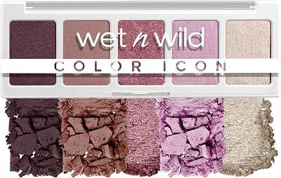 , Paleta Color Icon 5-Pan, Paleta de Sombras de Ojos, 5 Colores Intensamente Pigmentados para el Maquillaje Diario, Fórmula de Larga Duración y Fácil de Difuminar, Petalette