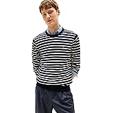 Tommy Hilfiger Mens Cotton Solid Crewneck Sweater Lightweight Pullover, Also Available in Big & Tall